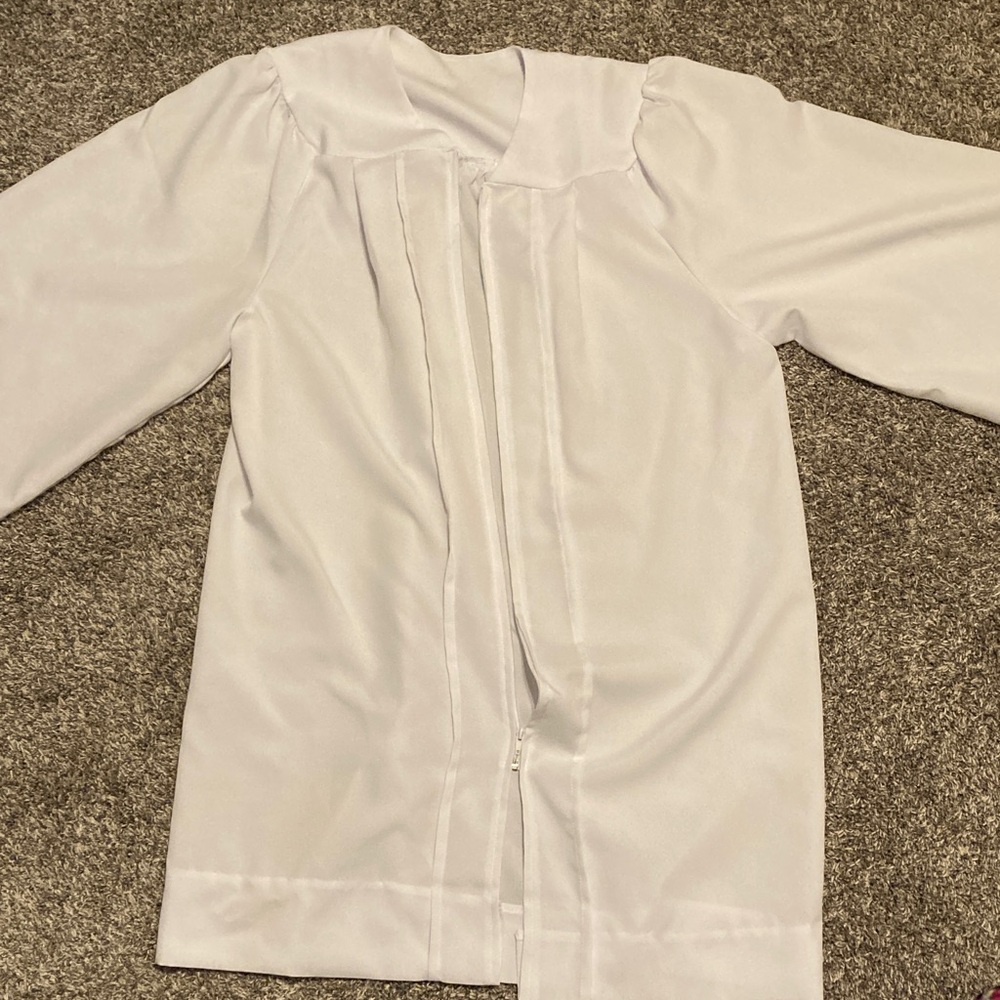 White Zip-Up Robe
